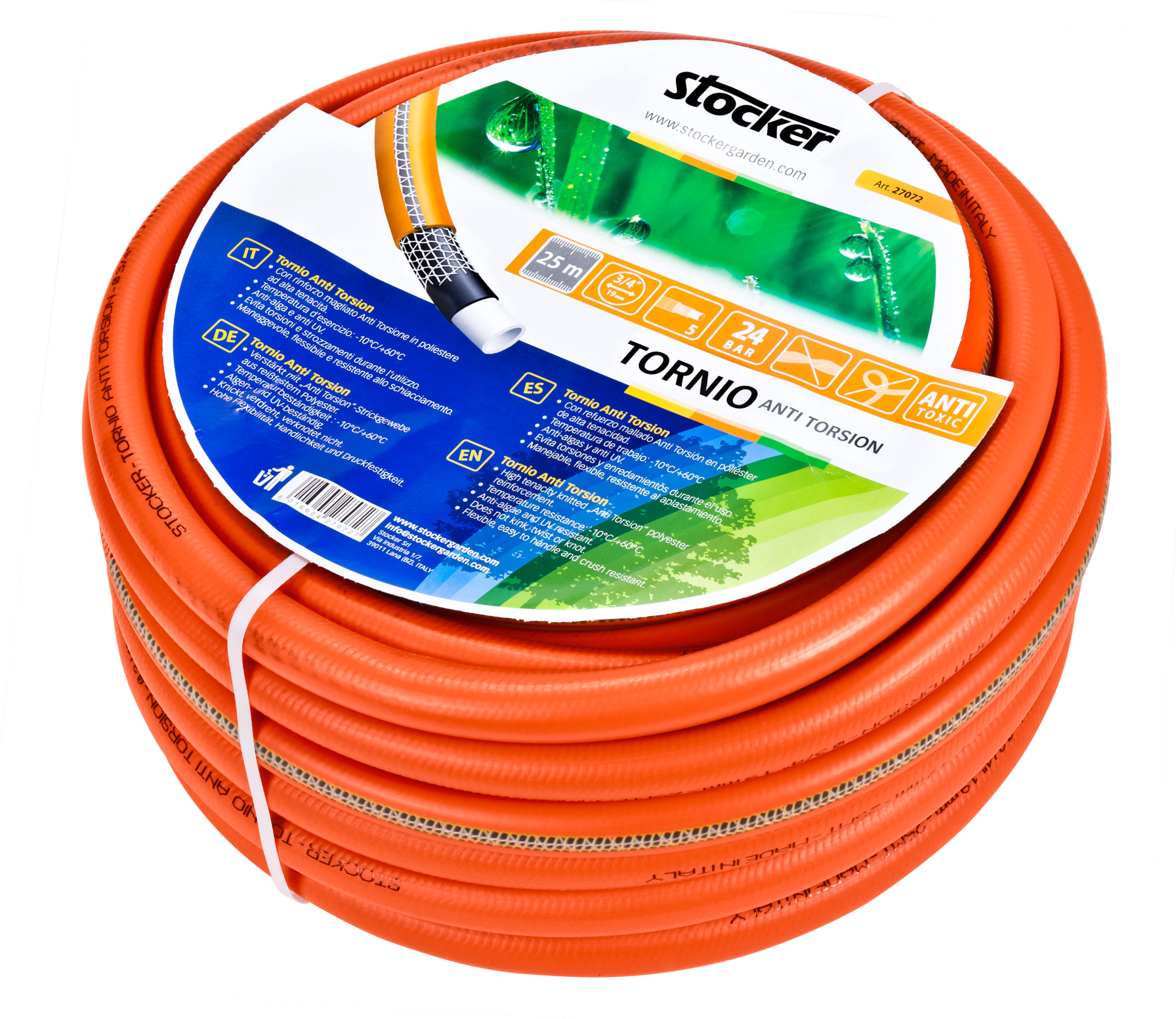 Stocker Gartenschlauch Tornio Anti Torsion 25 m, 5/8″